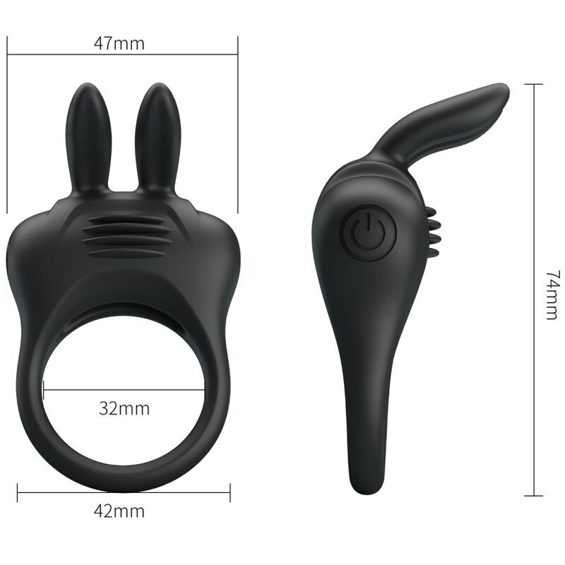PRETTY LOVE - DAVION RABBIT VIBRATOR RING - Imagen 4