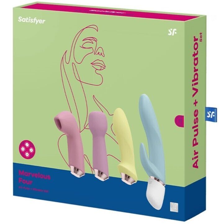 SATISFYER - MARVELOUS FOUR VIBRATOR AIR PULSE SET - Imagen 2