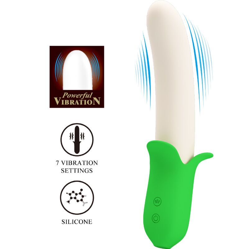 PRETTY LOVE - BANANA KNIGHT SUPER POWER 7 SILICONE VIBRATIONS - Imagen 3