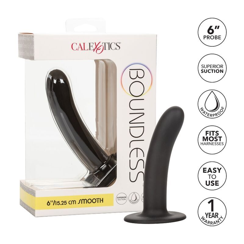 CALEXOTICS - BOUNDLESS DILDO 15.25 CM HARNESS COMPATIBLE SMOOTH - Imagen 2