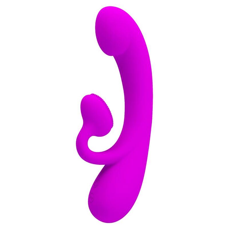 PRETTY LOVE - SINCERE SILICONE CLITORAL VIBRATOR AND SUCKER PURPLE - Imagen 2