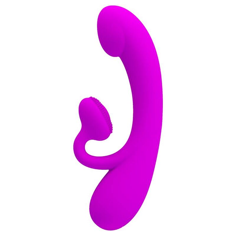 PRETTY LOVE - SINCERE SILICONE CLITORAL VIBRATOR AND SUCKER PURPLE - Imagen 4