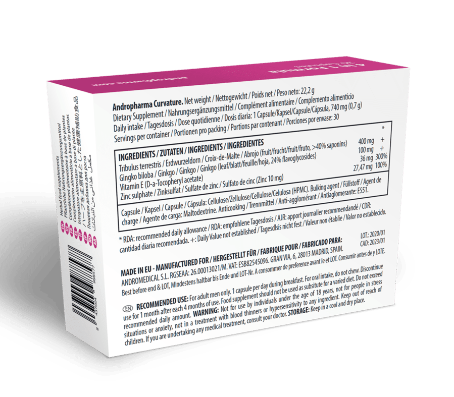 ANDROPHARMA - CURVATURE PEYRONIE TREATMENT - Imagen 3
