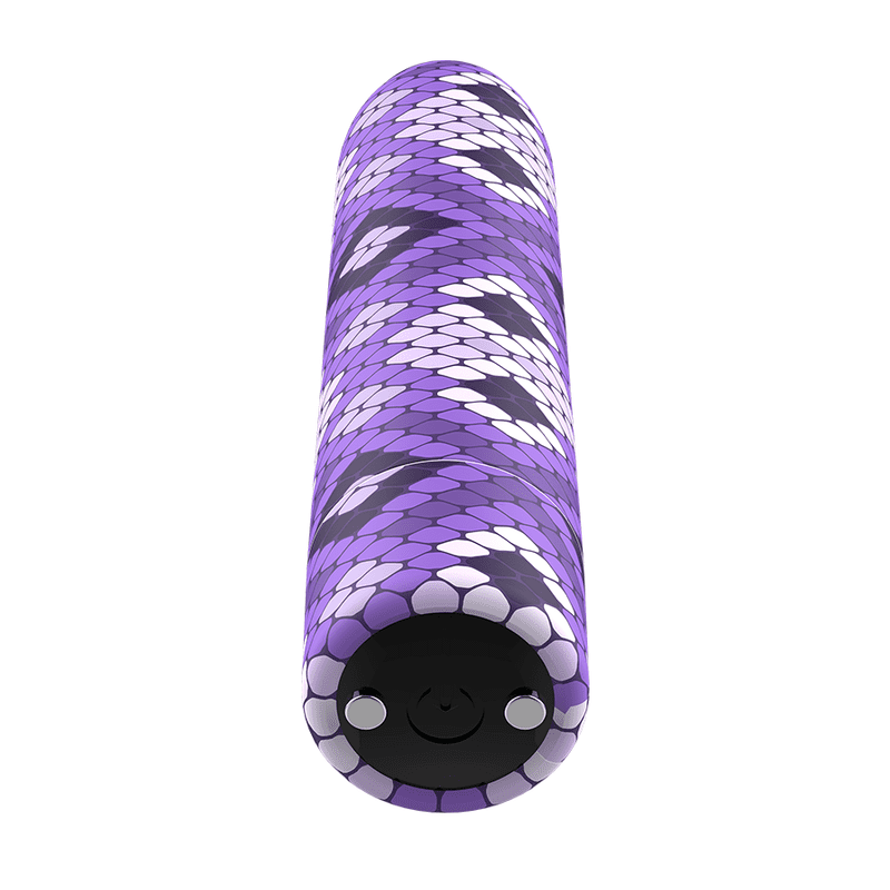 CUSTOM BULLETS - RECHARGEABLE SNAKE PURPLE MAGNETIC BULLET 10 INTENSITIES - Imagen 4