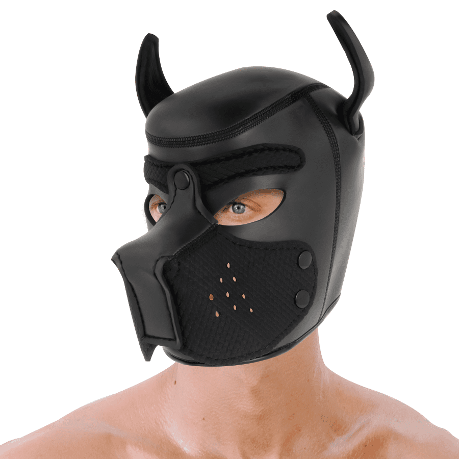 DARKNESS - NEOPRENE DOG MASK WITH REMOVABLE MUZZLE L - Imagen 3