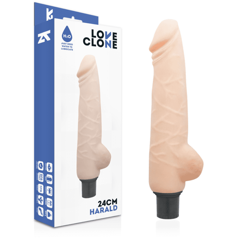 LOVECLONE HARALD SELF LUBRICATION VIBRADOR 24CM - Imagen 2