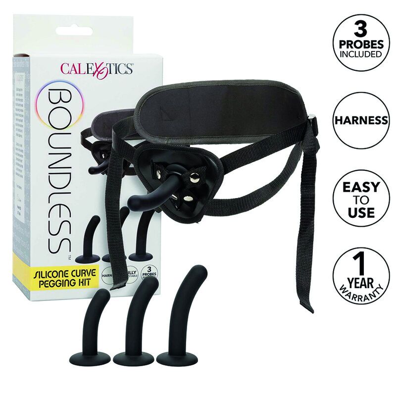 CALEXOTICS - BOUNDLESS KIT ARNÉS SILICONA CURVADO