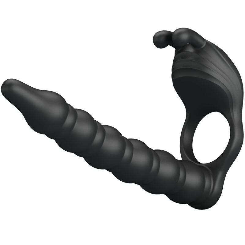 PRETTY LOVE - BLACKNEY PENIS RING WITH BLACK VIBRATOR PLUG - Imagen 4