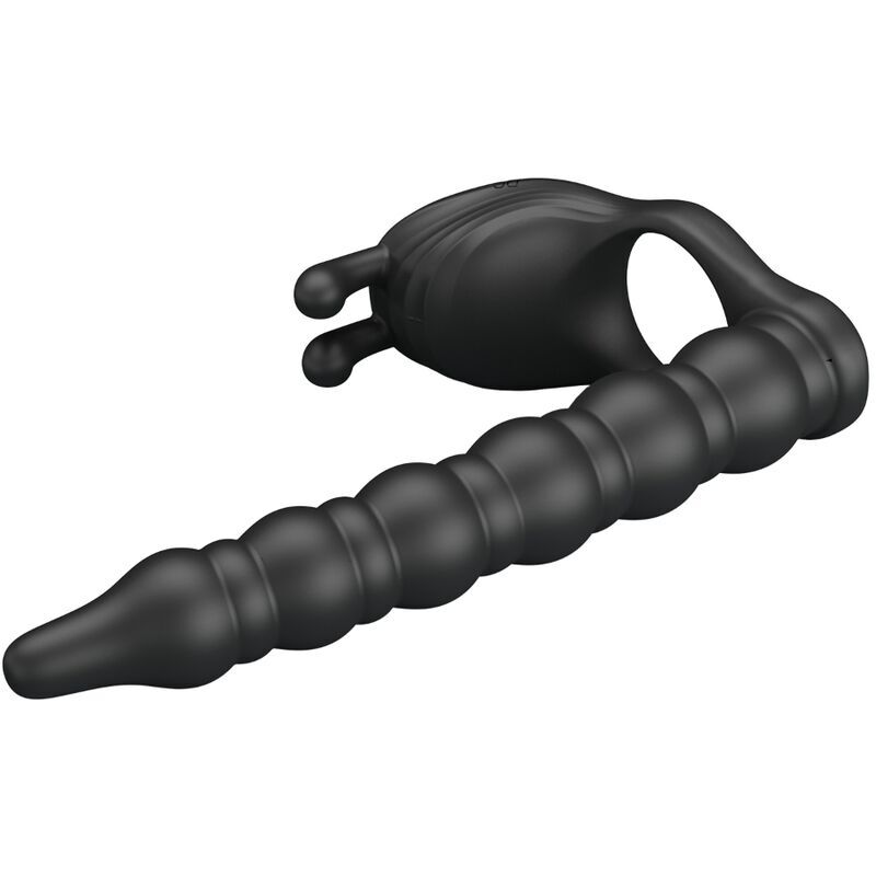 PRETTY LOVE - BLACKNEY PENIS RING WITH BLACK VIBRATOR PLUG - Imagen 3